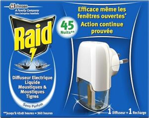 Produit anti-moustique, diffuseur anti-moustique Raid - Stop-nuisible.fr